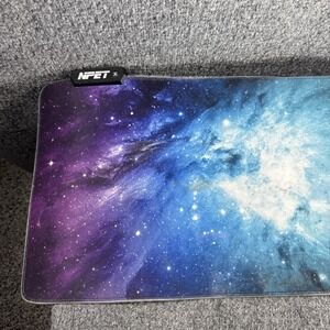 NPET MP02 RGB Gaming Mouse Pad – 14 Lighting Modes Galaxy XXL‎ Extended Desk Mat